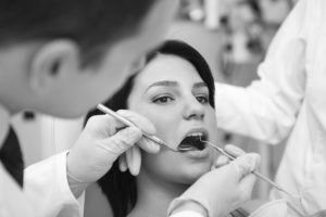 Woman Having Dental Exam